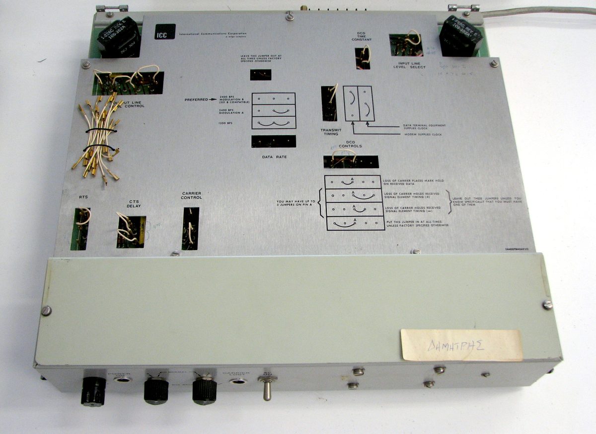 A legacy 2400 baud external modem